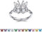 Bestyle Schmetterling Ring mit Kristall, 925 Sterling Silber, Verstellbar, Frauen Verlobungsring Silberring Individualisierung Party Ring für Damen Mädchen Schmuck mit Geschenkbox
