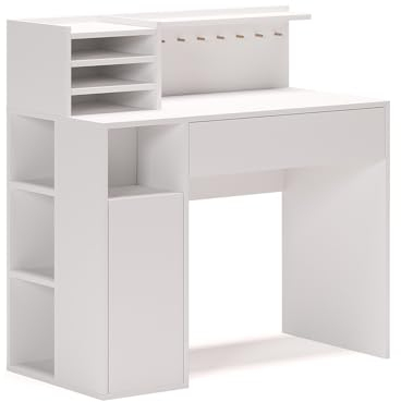 Vicco Basteltisch, Arbeitstisch für das Büro, Weiß, 100 x 50 cm, Schreibtisch