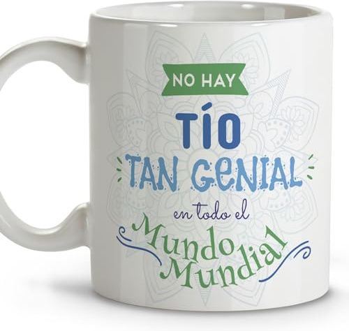 LolaPix Cadeau homme. Tasses petit-déjeuner. Cadeau oncle. Cadeau pour oncle. Tasse en céramique de 330 ml.