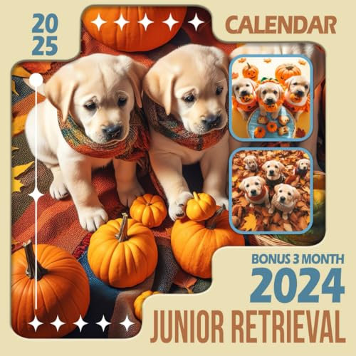 Junior Retrieval Calendar 2025: 15-Month Covering Oct 2024 to December 2025, Bonus 3 Months 2024 ,with Holidays, Large Note Sections, Great Gift For Organizing & Planning