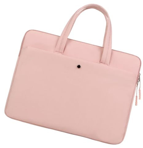 Suoumwa Étui pour Tablette de 15 à 15,6 Pouces, Étui Étanche pour Ordinateur Portable, Sac à Main Rose