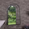 Charles Bentley Paris Arch Mirror In Black, Weather Resistant, Shatterproof, Wall Mounted Accent Mirror Décor For Garden, Indoors, Iron, Aluminium (95x60x2.5cm)