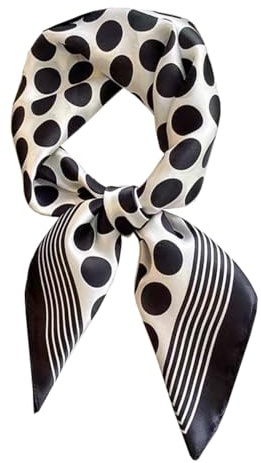 BEILATE Damen Seide Schal Halstuch Seidenschal Seidentuch Scarf Taschentuch Handgelenk Accessoires Stirnband Haarband