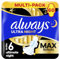 Always Ultimate Night Binden Damen Gr. 6, 60 Damenbinden Mit Flügeln (Sparpackung 3x20 Stück), Super Absorbierend Und Ultradünn