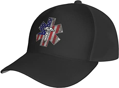 Baseball Cap Paramedic Usa American Flag EMS EMT Golf Caps Verstellbare Baseballmütze Lässig Baseballkappe Für Außenbereich Outdoor Running