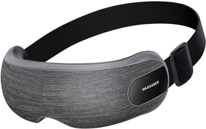 Augenmassagegerät mit Wärme Tragbare Augenmassage mit Bluetooth-kompatibler Musik Augenmassagegerät Schlaf Faltbar