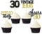 24 PCS Rose Gold Glitter 30th Birthday Cupcake Toppers for Celebrating Thirty Years Old Birthday Party Decorations for 30th Anniversary Party Supplies (Black&Gold)