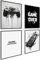 Donari Poster Gaming 4er-Set - Gaming Bild als Deko für Gamingzimmer - Wand Dekoration für Zocker Zimmer Led Optik Set A4 Bilder mit oder ohne Rahmen (Motiv 2, 21x30 cm, Ungerahmt)