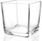 Comrzor 1 jarrón cuadrado de cristal de 6 x 6 x 6 pulgadas, jarrón transparente para centros de mesa, portavelas para eventos de boda, fiesta, decoración del hogar