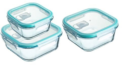 BESTOYARD 3piezas Recipiente De Vidrio Resistente Al Calor y Químicos Tapa Ventilación Para Liberar Vapor Seguro Hogar