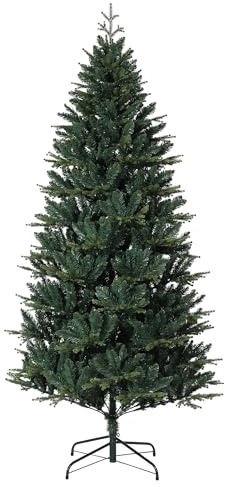 Premium Künstlicher Weihnachtsbaum 180 cm Nordfichte | Naturgetreue Fichtenoptik & Dichtes Design | Mit Praktischem Schirmsystem | Einfacher Aufbau | Langlebig & Nadelfrei