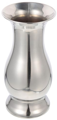 SHINEOFI Metal Vases and Delicate Surface with Stable Structure Stainless Steel Tabletop Flower Vase for Flowers for Wedding Table Centrepieces and Home Decoration