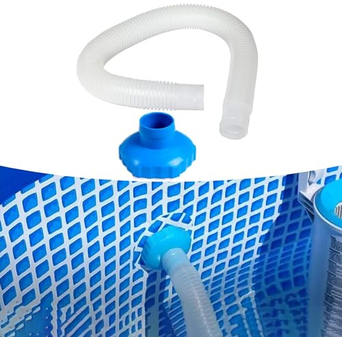 Tubo e Adattatore B per Skimmer Piscina Fuori Terra, Ø 1.5in/38mm In-tex 25016 Accessori di Ricambio per Filtro per Piscina 28000E, 28335EH, 28337EH, 28341WA, 28345WA, 28365EH, 28375EH, 28395EH