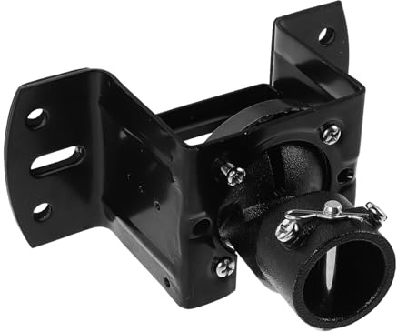 Adaptateur Ventilateur Plafond Incliné en Fer Noir pour Plafonds | Support D’installation, Charge Élevée et Ajustement Incliné, pour Chambre et Salon, Montage Lumineux