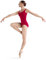 Bloch Dance Damen Turnanzug Faire Microlux, Rot, Größe L