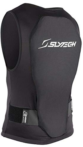 Slytech Flexi Zip Vest - Ski- und Snowboard Rückenprotektor - Schutzwesten - Unisex - Schwarz - für Erwachsene - Reißverschluss - Schaumstoff - Snowboard & Ski