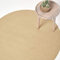 Homescapes runder Teppich 150 cm, Natur, geflochtener Bettvorleger aus Baumwolle, Wendeteppich, handgewebter Retro-Teppich, beige