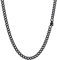 PROSTEEL Herren lange Kette massive Panzerkette Halskette 66cm/4,8mm Link Chain Necklace schwarz Edelstahl kubanische Gliederkette für Männer Jungen Modeschmuck Weihnachten Jahrestag