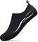 Sixspace Herren Damen Badeschuhe Wasserschuhe Aquaschuhe Strandschuhe Schnell Trocknend Slip on Breathable Schwimmschuhe Surfschuhe für Beach Pool Surfen Yoga Schwarz(Lieferantengröße 41 EU)