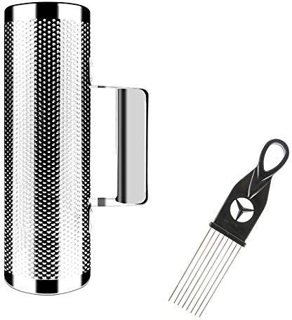 EastRock Acero Inoxidable Güiros 38 Instrumento de Percusión Herramienta de Entrenamiento Musical con Raspador, Acompañamiento de Banda Profesional Sand Hammer Guiro Shaker Instrument