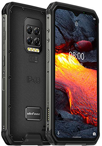 Ulefone Armor 9E Outdoor Handy, 64MP Rückfahrkamera, Android 10 Robustes Smartphone Ohne Vertrag IP68/IP69K, Helio P90 Octa-Core 8GB RAM 128GB, 6,3’’ FHD +, NFC, GPS DUAL SIM Gesichtsentriegelung