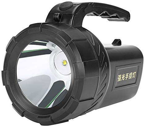 LED Taschenlampe Torch Wiederaufladbar Notlampe Handlampe inkl Akku und Ladekabel 2 Modelle Notfalllampe Schwarz