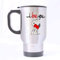 Snoopy I Love You Silver Insulated Travel Tea/Coffee Mug.