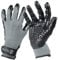 H HANDSON Pet Grooming Gloves - Patented #1 Ranked, Award Winning Shedding, Bathing, & Hair Remover Gloves - Gentle Brush for Cats, Dogs, and Horses (Grey, Small)