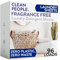 Clean People Laundry Detergent Sheets - Recyclable Packaging, Hypoallergenic, Stain Fighting - Ultra Concentrated, Laundry Soap - Fragrance Free, 96 Pack