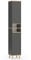 Vicco Badschrank Senyo, Badezimmerhochschrank, Anthrazit/Goldkraft Eiche, 30 x 174 cm
