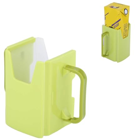 Support de carton de lait avec poignée, support de boisson au lait réglable anti-éclaboussures pour outil de cuisine pour enfant(Vert)