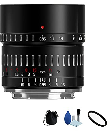 TTArtisan 50 mm F0.95 APS-C Große Blende Manueller Fokus Objektiv für Sony E Mount Mirrorless Camera A6000 A6300 A6400 A6500 A9 A7II A7MIII A7RIII A7MIV A7C NEX-5N NEX-3N NEX-5R