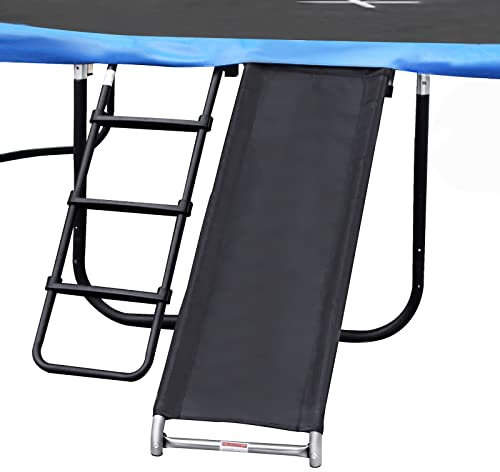 Zoomster Trampoline Ladder with Slide, Universal, Weather Resistant Galvanized Steel, 220 lbs Capacity