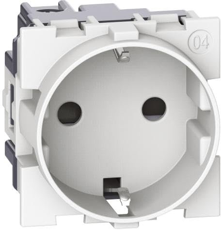 Base de enchufe Bticino KW4141Blanco 2P+TT 16A Living Now2 modulos