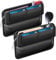 Yumzeco Autositz Lückenfüller, 2 Stück Auto Vordersitz Seitenlücken Aufbewahrungs Organizer mit PU Leder Aufbewahrungs Organizer. Schlitztaschen für Autositze für Handys,Aufbewahrungsbox für Autositze