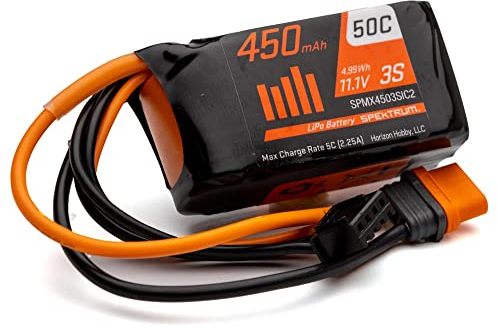 Spektrum 11.1V 450mAh 3S 50C LiPo Battery: IC2