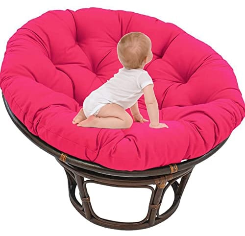 Papasan-Stuhlkissen, Verdicktes, Wasserabweisendes Papasan-Kissen Eierschaukel, HäNgender Rattan-Drehstuhl, Verwendet Im Innen- Oder AußEnbereich Als Meditationskissen Haustiere,Outdoor6,70x70cm