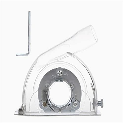 Transparente Staubschutzhaube für Winkelschleifer, Universal-Schneidstaubschutzhaube für 3/4/5 Sägeblatt, durchsichtige Schleifabdeckung, Staubauffangvorrichtung für Winkelschleifer