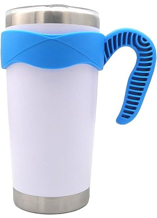 590 ml Bechergriff, rutschfester Reisebecherhalter für vakuumisolierte Becher, geeignet für Yeti Rambler, Trail, Sic, Ozark und mehr, 590 ml Trinkbecher/Autobecher-Zubehör (blau)