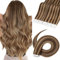 TESS Tape Extensions Echthaar Balayage #4P27-braun/Honigblond 45 cm Klebeband Haarverlängerung 20er Pack Glatt Karamel Tape in Hair Extensions (20 Tressen #4/27-Schokobraun/Honigblond)