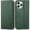 SHIELDON Case for iPhone 15 Pro Max 5G 2023, Genuine Leather Wallet Case with [RFID Blocking][Card Holder] Magnetic Book Flip Cover with Stand Compatible with iPhone 15 Pro Max - Evergreen