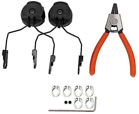 360°-Drehung Tactical ARC OPS Quick Helmet Track Adapter Für Tactical Headset Tactical Helmadapter (Color : BK2)