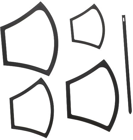 EXCEART 5st Masken Vorlagen Werkzeug Zur Herstellung Von Mundbedeckungen Nähanleitung Vorlage Nähschablonen Für Gesichtsbedeckungen Silikonformen Violett Kieselgel Gesichtsmaske Handbuch