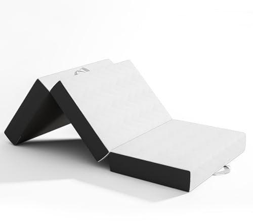 Vesgantti Faltbare Klappmatratze, Gel-Memory-Schaum Faltmatratze Gästebett Klappbar, Reisematratze mit waschbarem Bezug, Camping Klappmatratze Sessel Öko-Tex Zertifiziert