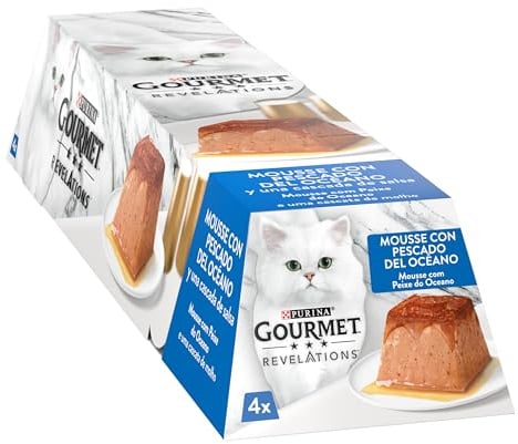 Gourmet Revelations Mousse mit Fischsauce, Nassfutter für Katzen, 24 x 57 g