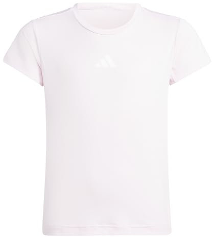 adidas Fille Goto PZ T-Shirt, Clear Pink/White, 11-12 Years