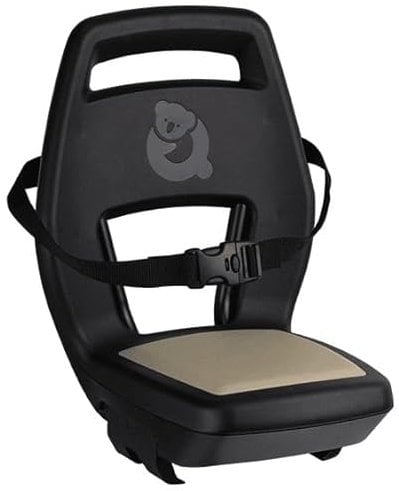Qibbel Q344 Rücksitz 6+ Junior mit Fußstützen und Schutzplatten Khaki Schwarz