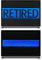 2 Piezas Parche Bandera Policía Línea Azul Delgada Retired,Removible Parche Militar Parche Bordado Táctico Aplicación para Chaleco Arnés Mochilas Exterior Chaqueta Ropa Bolsos