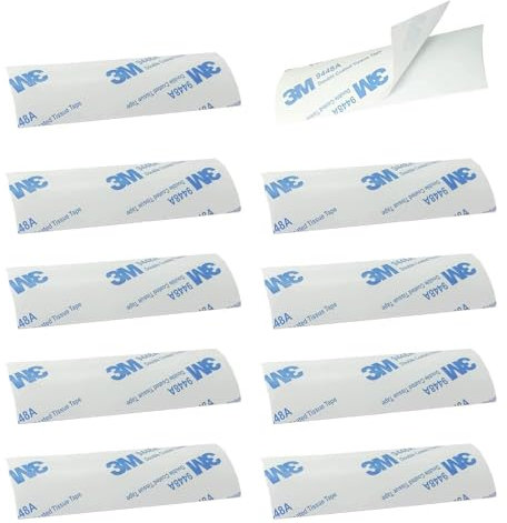 YingEnter 10 Sets Horizontal Blinds Replacement Slats, White Horizontal Blind Repair Tabs, White Blind Fixers for Horizontal Blinds Replacement Slats & Parts(1 W x 3 L),White, not transparent