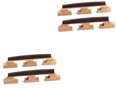 ibasenice Lot De 2 Chevalets De Banjo En Palissandre À 6 Cordes Pour Guitare Ukulélé Chevalets De Banjo Compensés 2 Pièces X 2